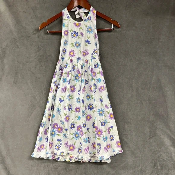Laura Ashley | Dresses | Laura Ashley Floral Halter Dress Smocked Girls  Cotton Sundress Summer Cute 6 | Poshmark